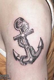 Arm anker tattoo patroon