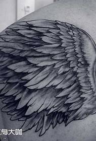 Back Wing Tattoo Pattern