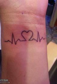 Ruka ljubav električni totem tetovaža uzorak