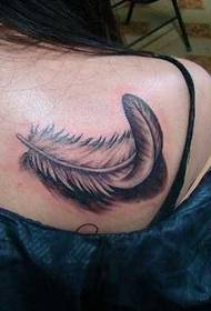 rameno tetovanie pierko osobnosť