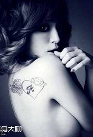 Shoulder Wings Tattoo Pattern