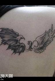 Bumalik ang Devil Devil Wings Tattoo Pattern