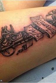 IMpi Yezwe I Pistol Tattoo iphethini