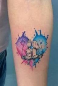 In forma di cuore creazione di tatuaggi di cuore