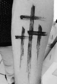 Creative Tattoo Cross - 'n Stel individuele kreatiewe kruispatroon-tatoeëring
