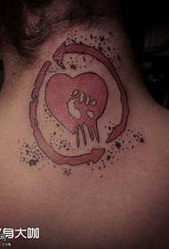 Zadná láska tetovanie vzor