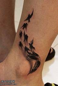 Pattern ng tattoo ng feather feather