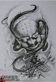 classic Arhat manuscript tattoo pattern
