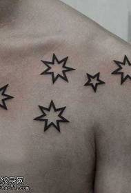 Грудь звезды тотем татуировки