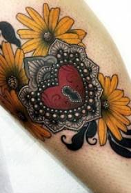Fotos de tatuagem em forma de coração Variedade de listras de linha simples e padrões de tatuagem clássicos em forma de corpo