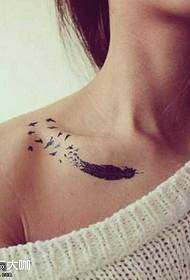 Φόρμα τατουάζ φτερών ώμου