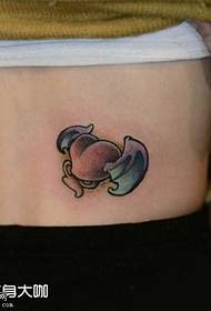 Modèle de tatouage d'amour de taille