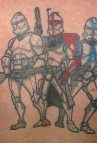 Foto tatuaggio braccio guerre stellari color guerriero