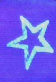 የፔንታግራም የፍሎረሰንት ንቅሳት ንድፍ