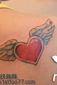 skönhet axel kärlek vingar tatuering mönster