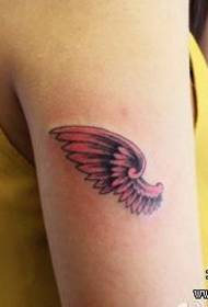 sieviete Bērna rokas mazu spārnu tetovējums