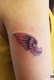 modello femminile del tatuaggio delle ali piccole del braccio del bambino