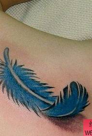 Padrão de tatuagem de penas