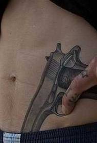 Taille pistool tattoo patroon