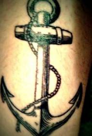Boys Arms on Black Grey Sketch Sting Tips Imagen creativa del tatuaje del ancla