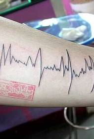 Hōʻikeʻike kaua Arm ECG Totem Tattoo