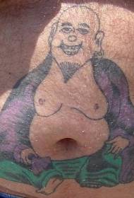 břicho radost Buddha tetování vzor