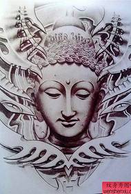 Naskah tato kepala Buddha