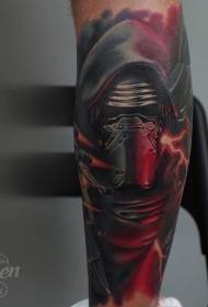 Benfärg star wars dark sith hero tattoo tattoo