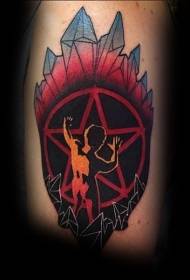 Ruka uzorak đavo u obliku tetovaže
