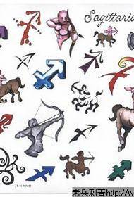constellation Sagittarius tattoo pattern picture