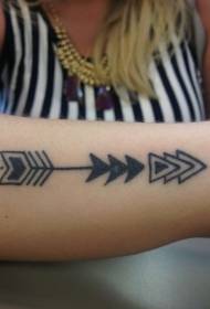 Arms Elegant Tribal Arrow Tattoo Patroon