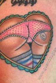 სილამაზის ass ტატუირება გართობა და სექსუალური გული და სილამაზე ass tattoo