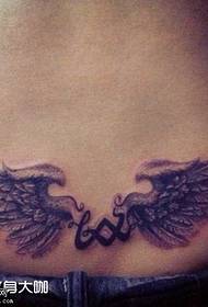 Waist Wings Tattoo Pattern
