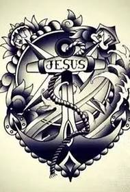 Symbol of power anchor tattoo manuscript