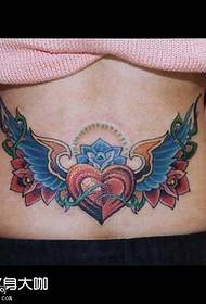 Padrão de tatuagem de amor de cintura