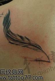 красивая мода перо гуси татуировки рисунок