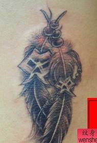 plaub tis tattoo txawv: rov qab plaub hau tattoo txawv txawv daim duab tattoo