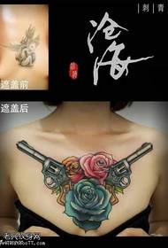 Reyalis modèl tatoo ti pistolè