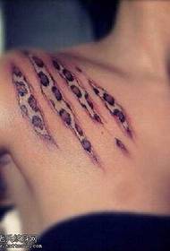 Pîvana tattooê ya leopardê ya pêçê