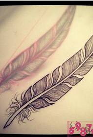 Feather tattoo manuscript pikicha