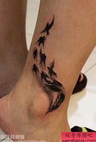 feather tattoo pattern: leg feather bird tattoo pattern tattoo picture
