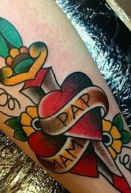 Zerstéierende Dolk Tattoo