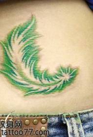 modello popolare del tatuaggio della piuma di colore della vita