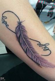 arm Engels veren tattoo patroon