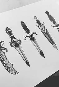 I-Europe kanye ne-United States zinhlobo ezahlukahlukene zohlobo lwe-dagger tattoo manuscript