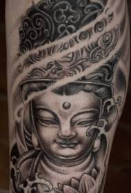 Origina Tatuaje-Modelo de Budho kaj Lotuso