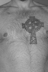 Patró de tatuatge de nus celta al pit