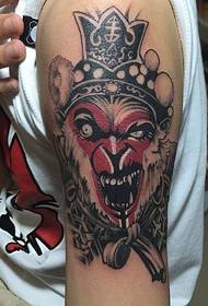 Flower arm of the Qitian Dasheng tattoo pattern
