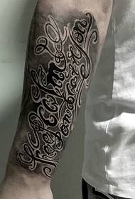 braço flor corpo inglês tatuagem padrão não está cansado de