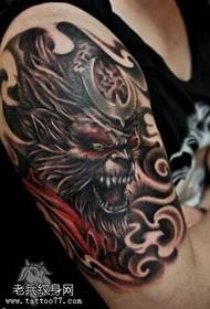 ginklų atvėsti Sun Wukong tatuiruotė modelis